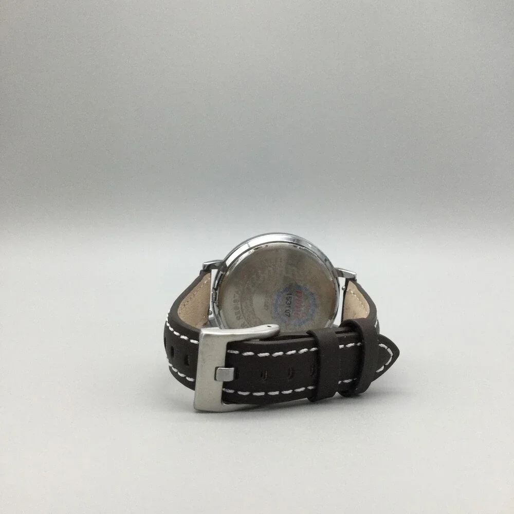 Mini Womens Watch 40mm Multicolor 3D Dial Floral Crystals Leather New Battery